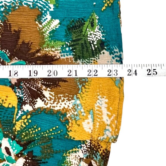 Womens Dressbarn 2X Multicolor Floral Boho Top with Sequin Details Short Sleeves - Picture 13 of 13